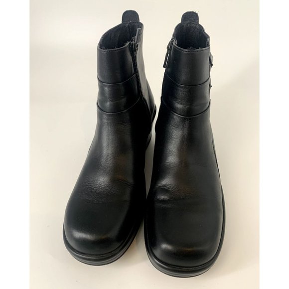 Dansko Women's Meghan Black Leather Zip Up Boots Euro 41 US Size 10.5 - Picture 3 of 7